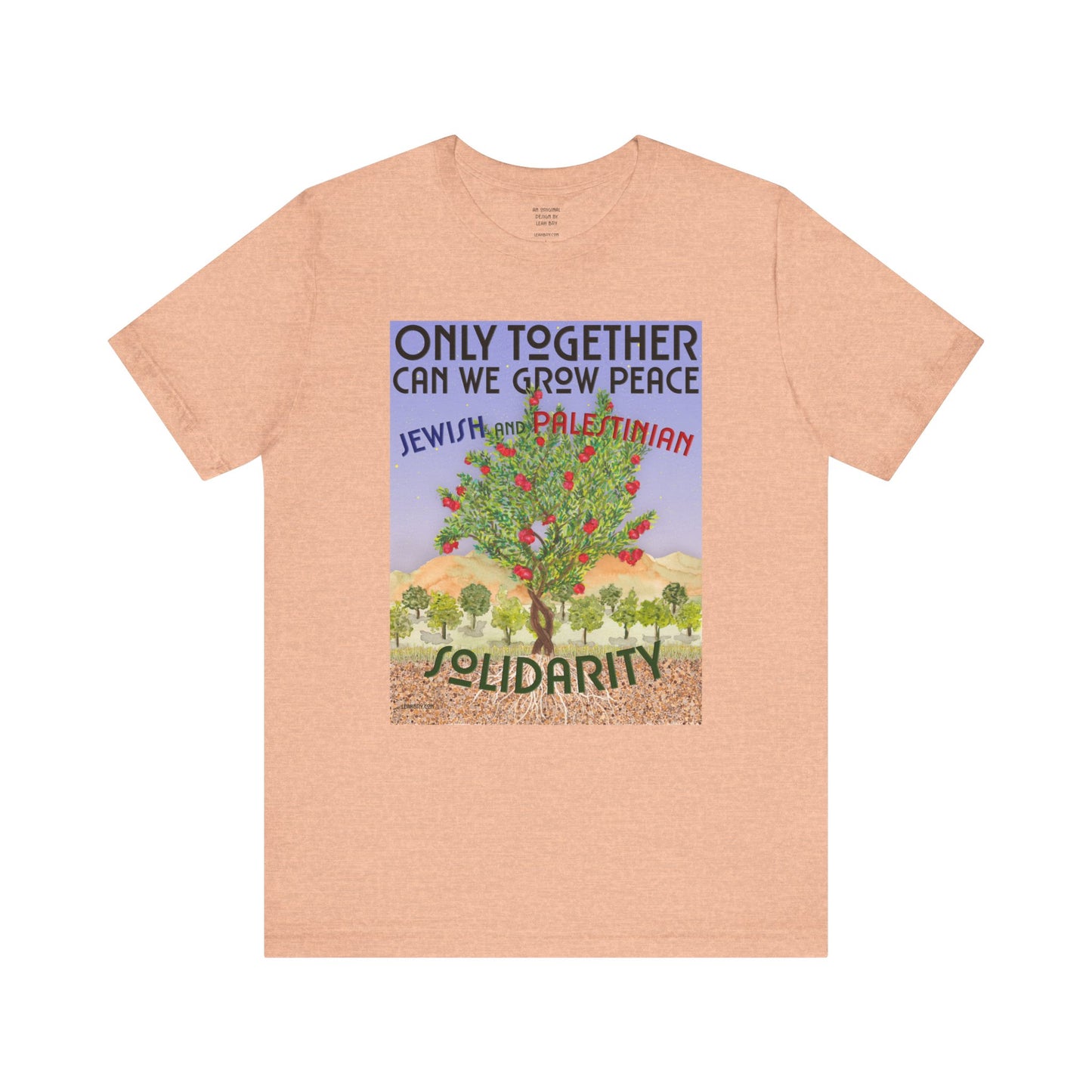 Only Together: JEWISH and PALESTINIAN solidarity t-shirt