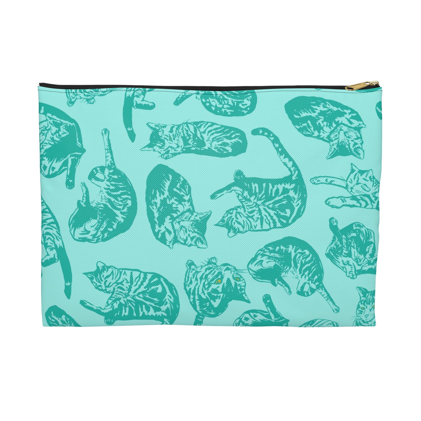 Punk Rock Pussy Turquoise Toile Accessory Pouch