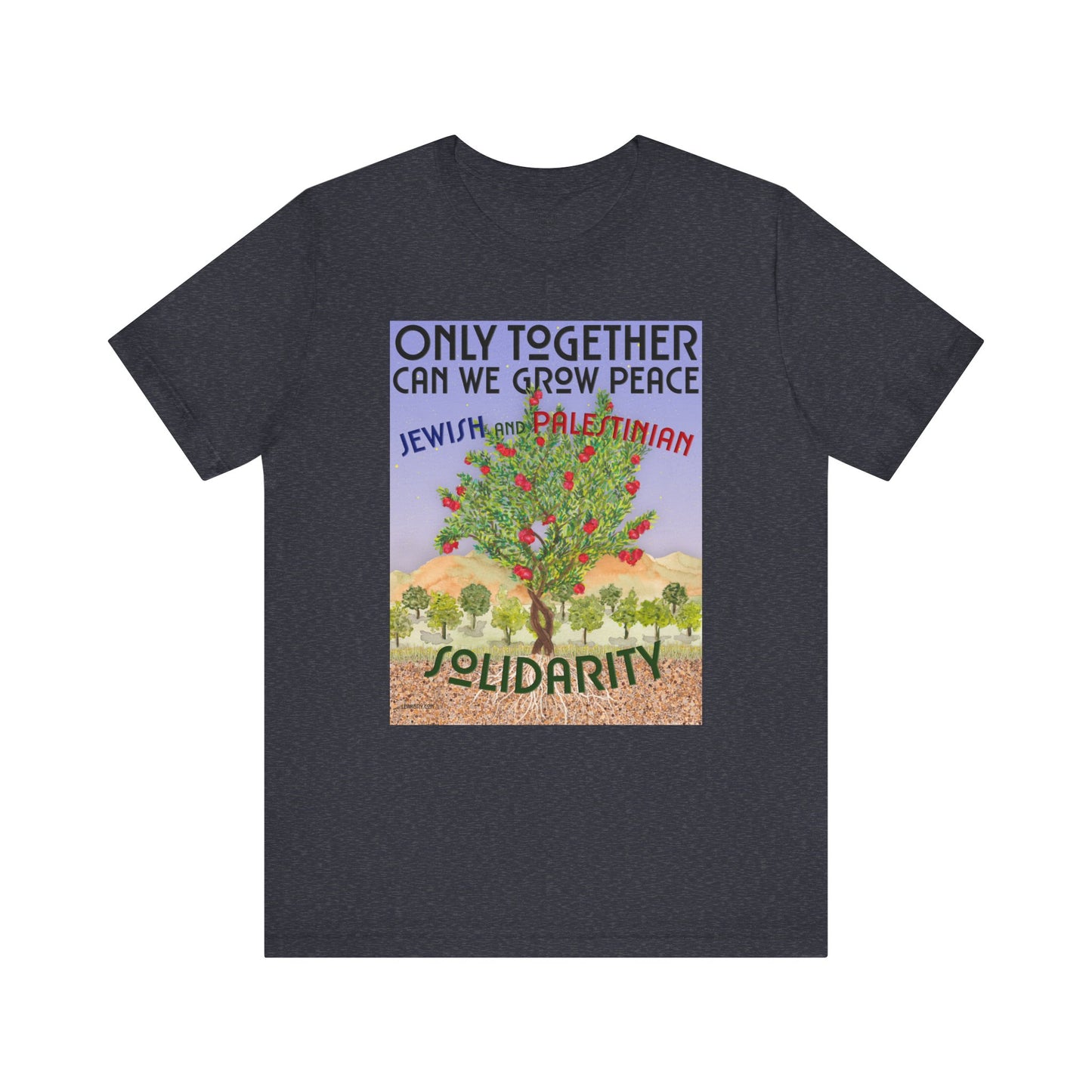 Only Together: JEWISH and PALESTINIAN solidarity t-shirt