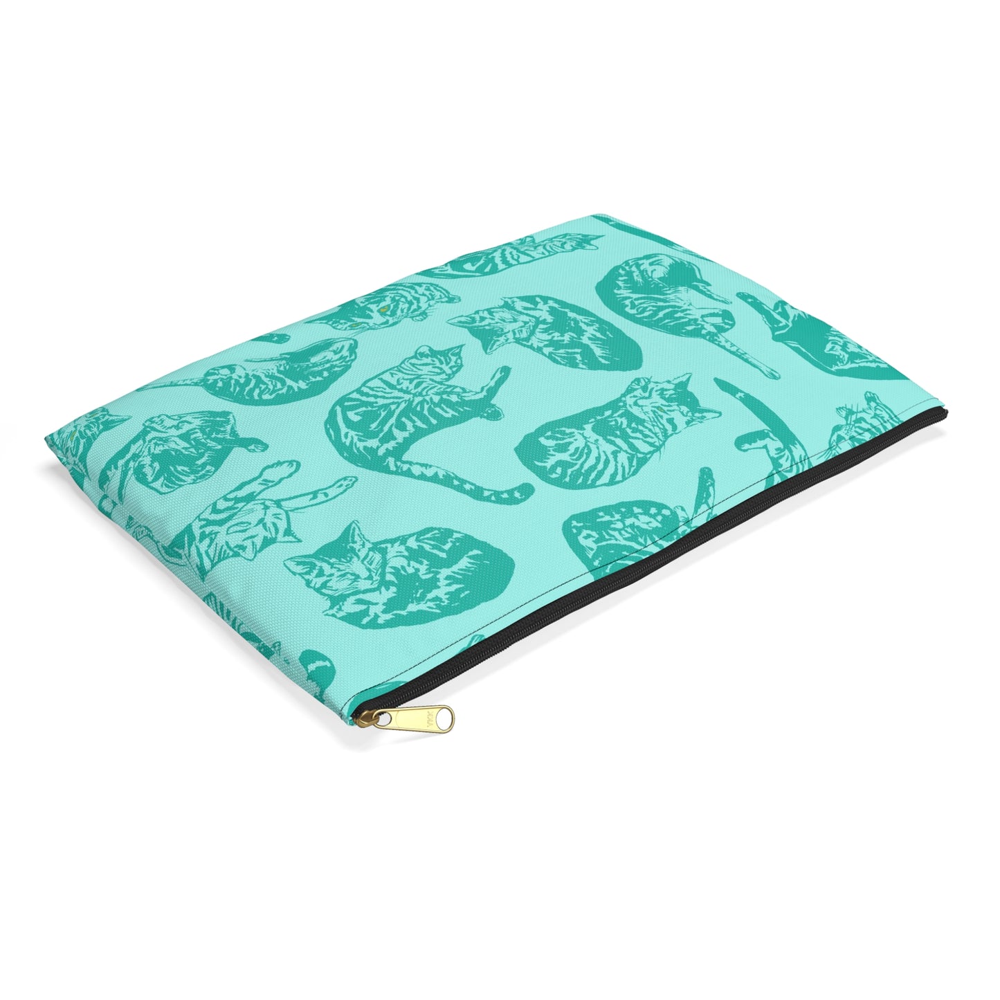 Punk Rock Pussy Turquoise Toile Accessory Pouch