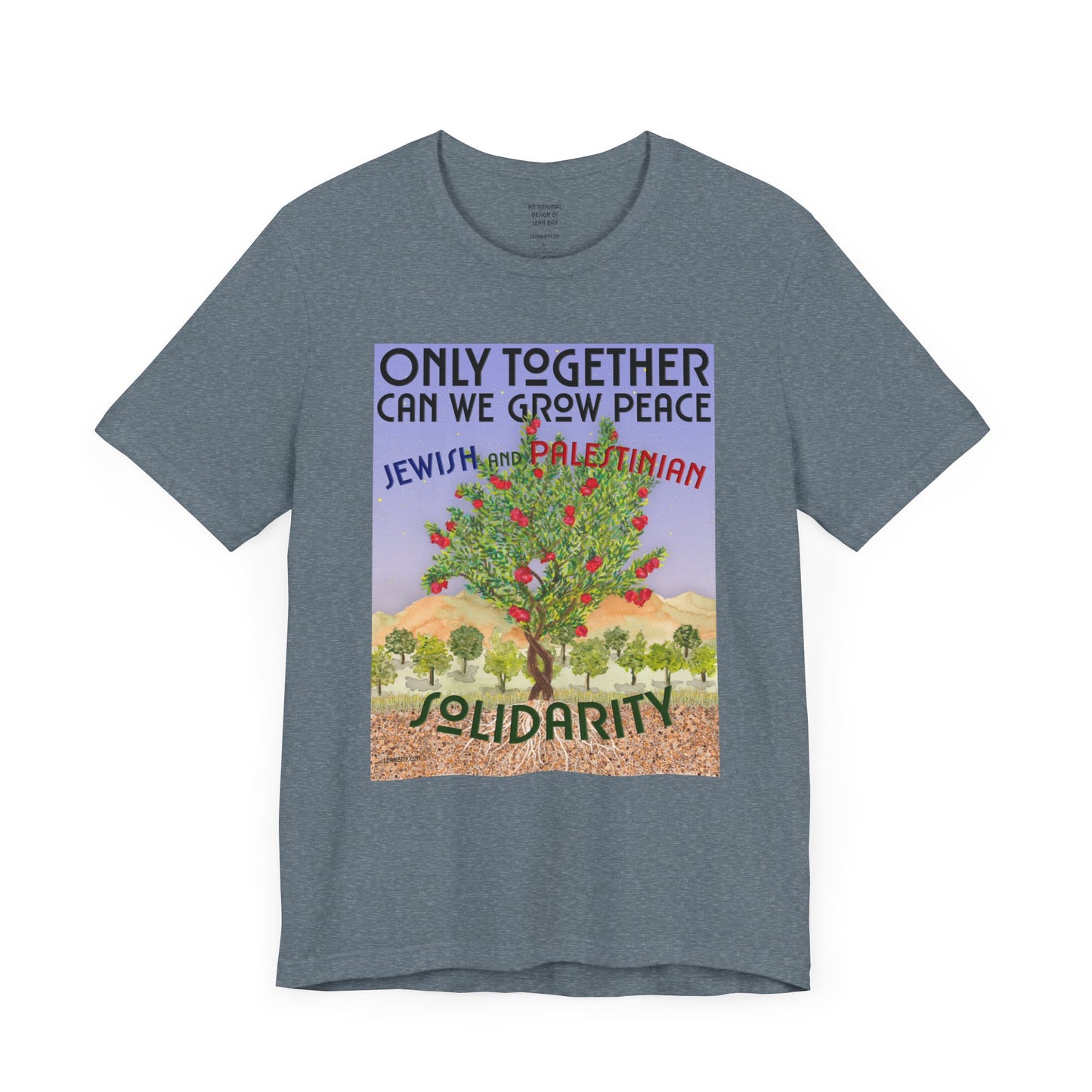 Only Together: JEWISH and PALESTINIAN solidarity t-shirt