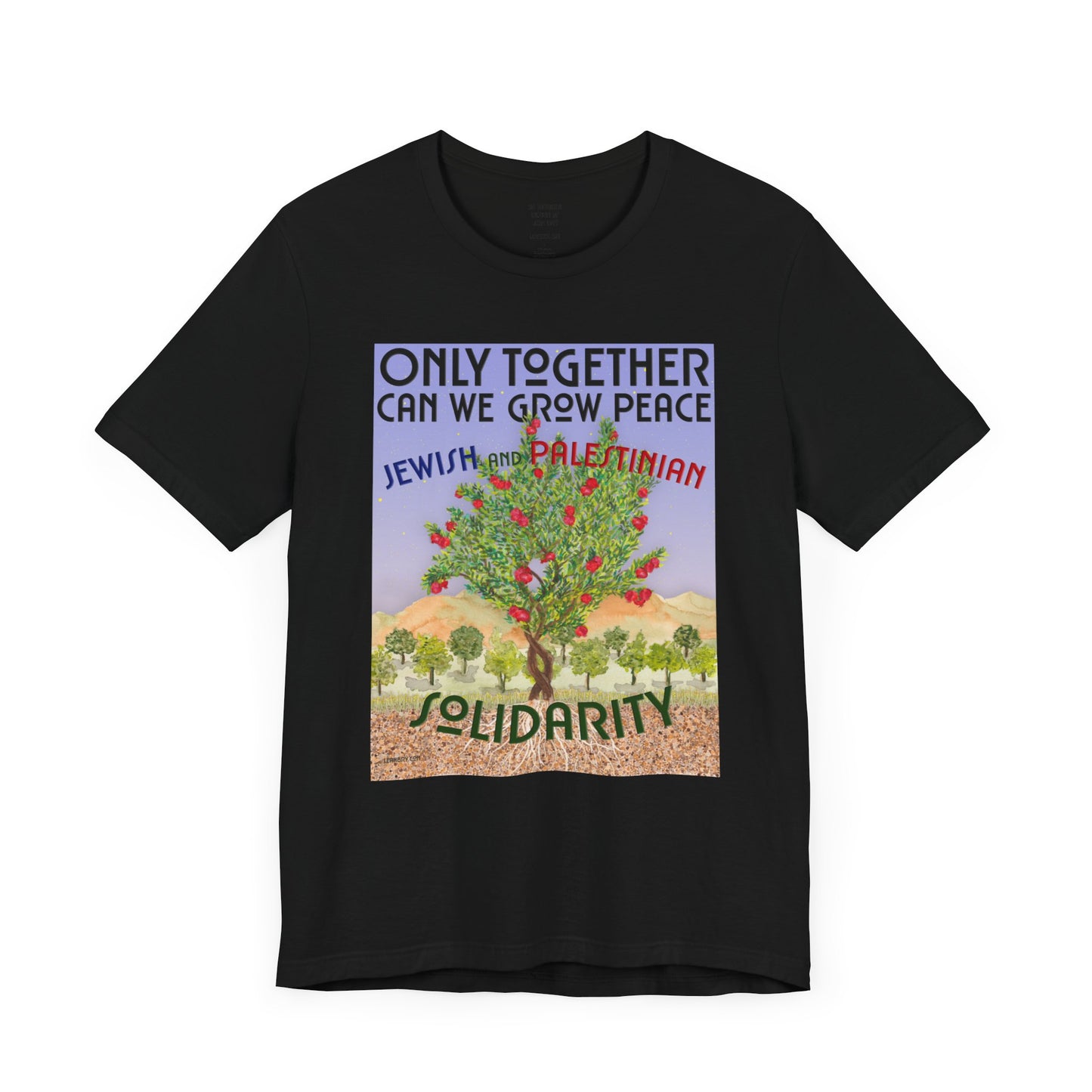 Only Together: JEWISH and PALESTINIAN solidarity t-shirt