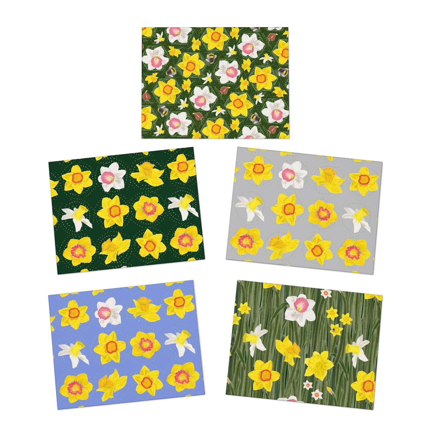 Daffodil Festival Greeting Cards Multi-Pack (5 cards, different designs)