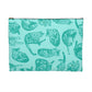 Punk Rock Pussy Turquoise Toile Accessory Pouch