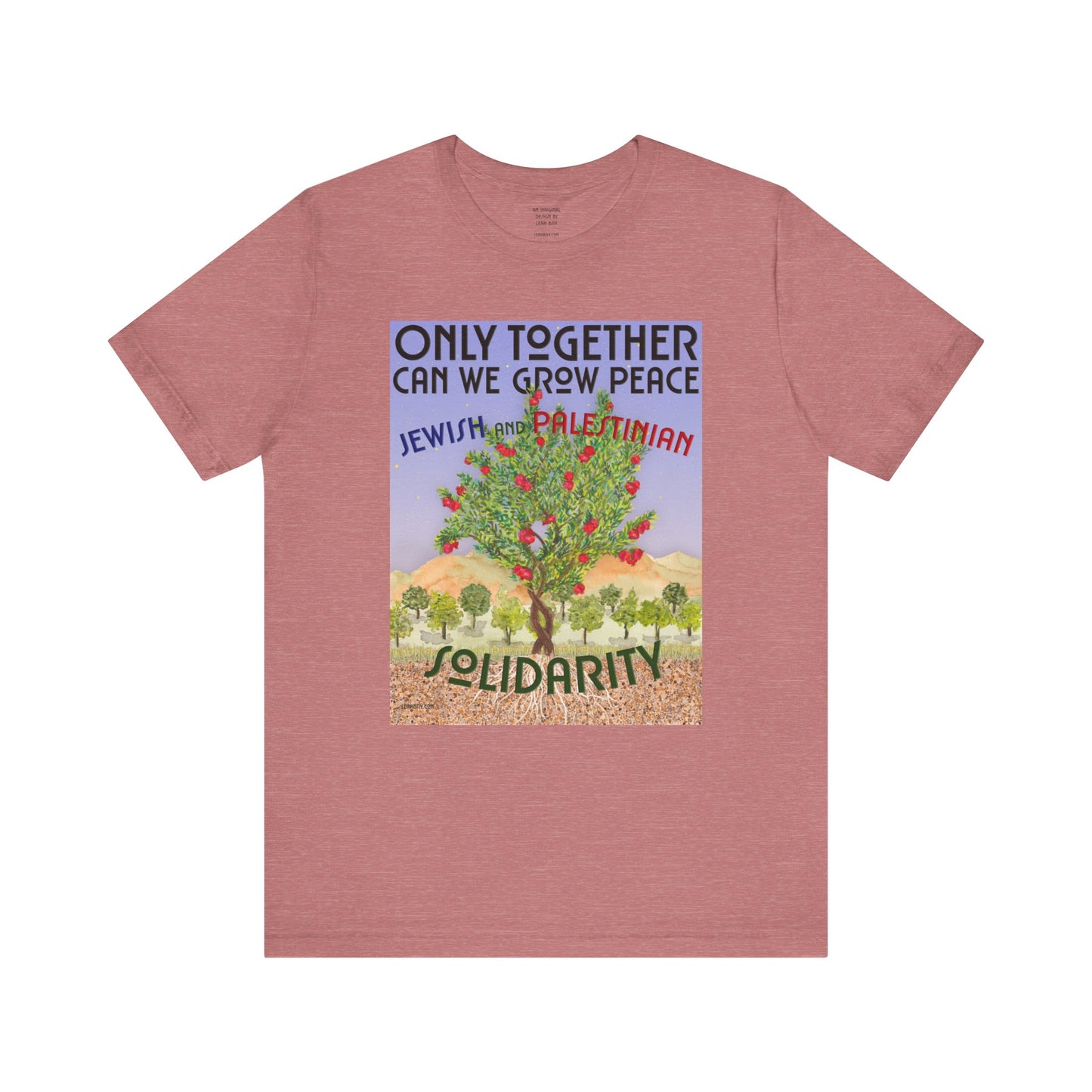 Only Together: JEWISH and PALESTINIAN solidarity t-shirt