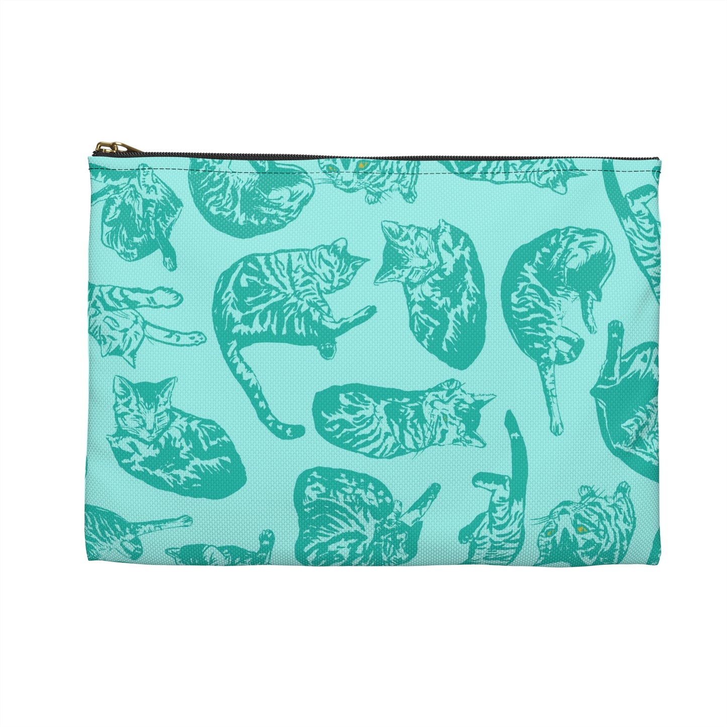 Punk Rock Pussy Turquoise Toile Accessory Pouch