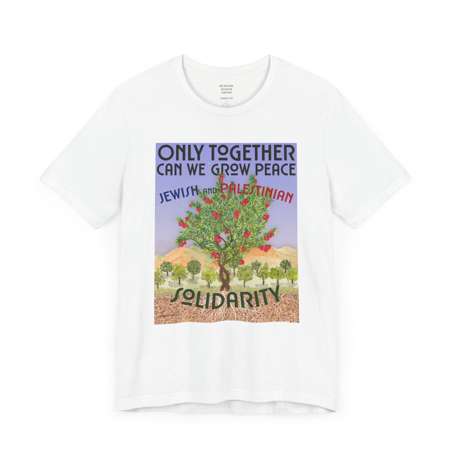 Only Together: JEWISH and PALESTINIAN solidarity t-shirt