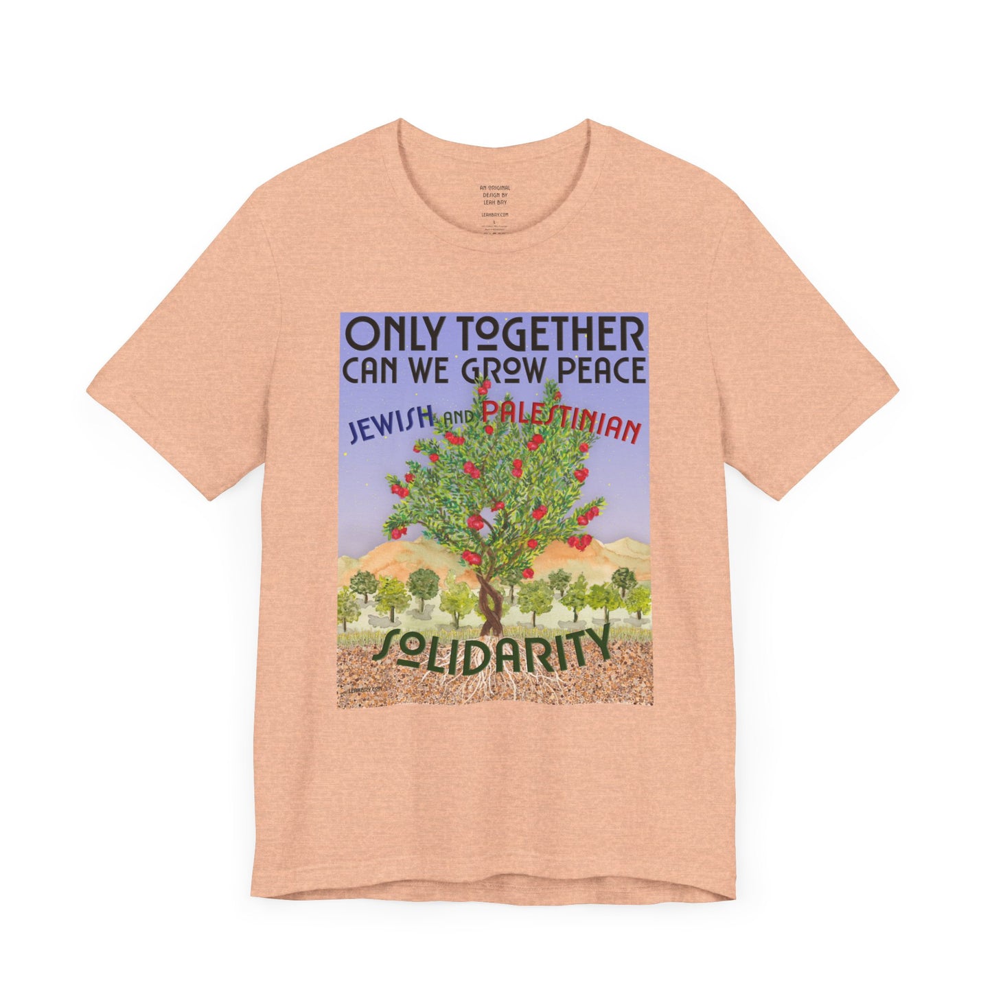 Only Together: JEWISH and PALESTINIAN solidarity t-shirt