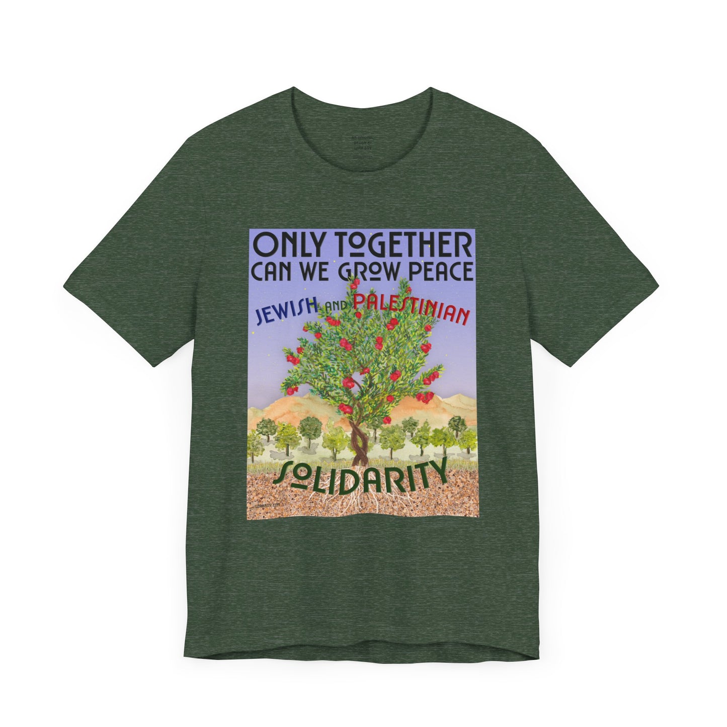 Only Together: JEWISH and PALESTINIAN solidarity t-shirt