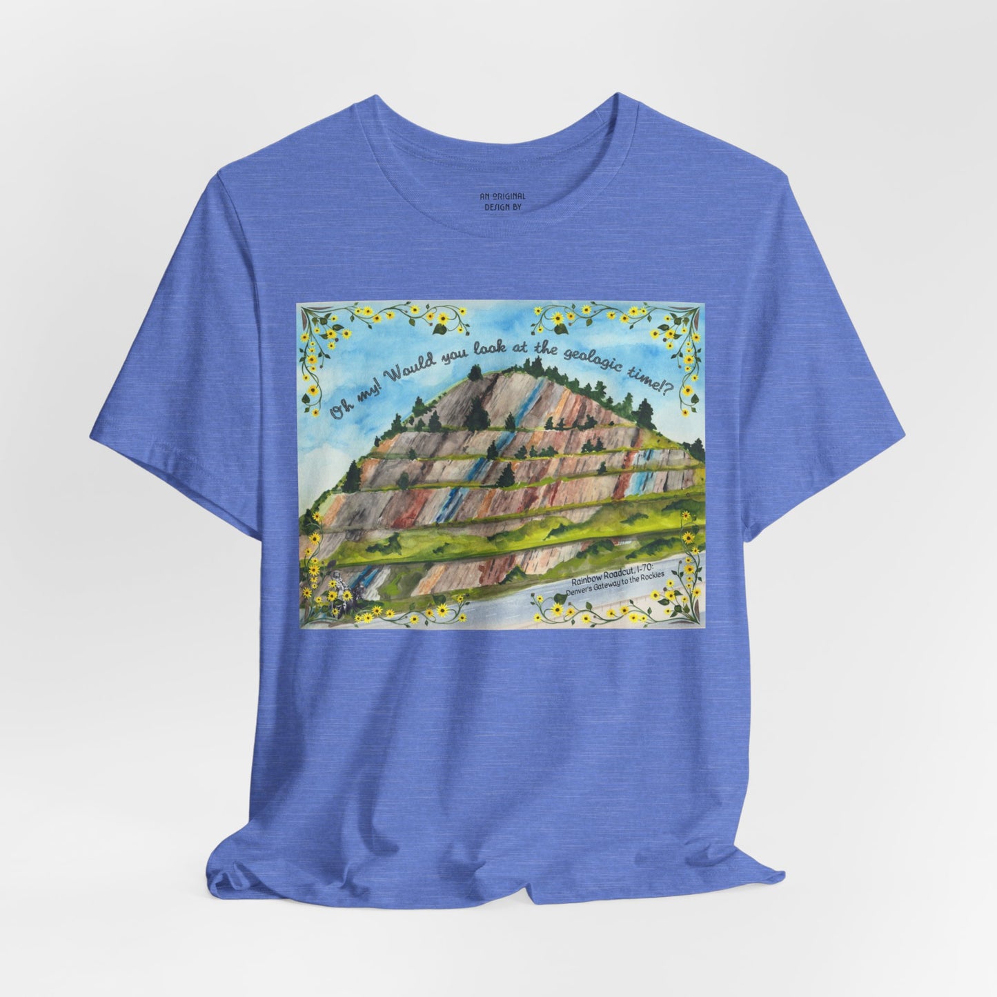 Rainbow Roadcut Geologic Time T-Shirt