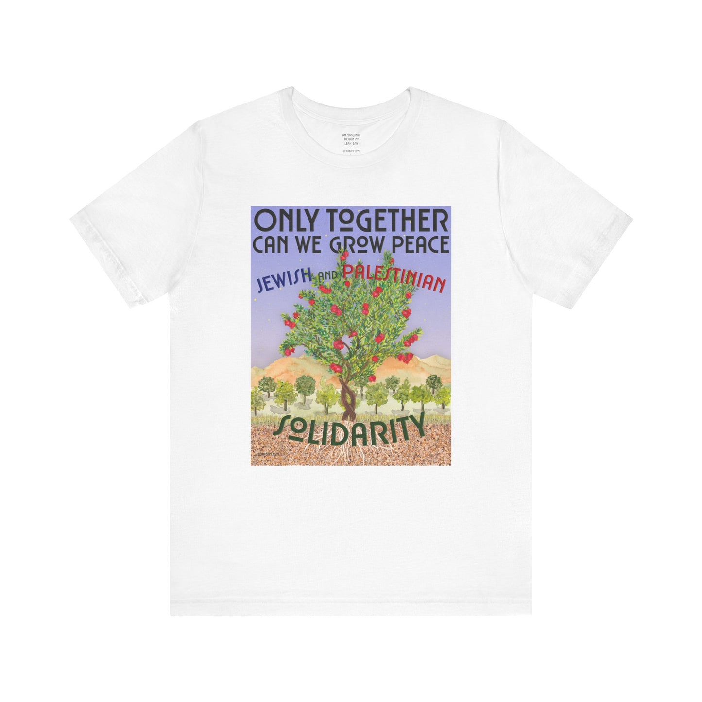 Only Together: JEWISH and PALESTINIAN solidarity t-shirt