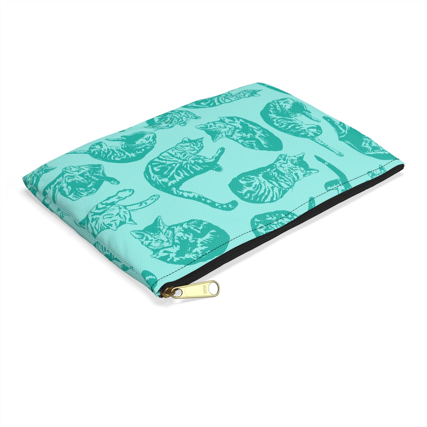 Punk Rock Pussy Turquoise Toile Accessory Pouch