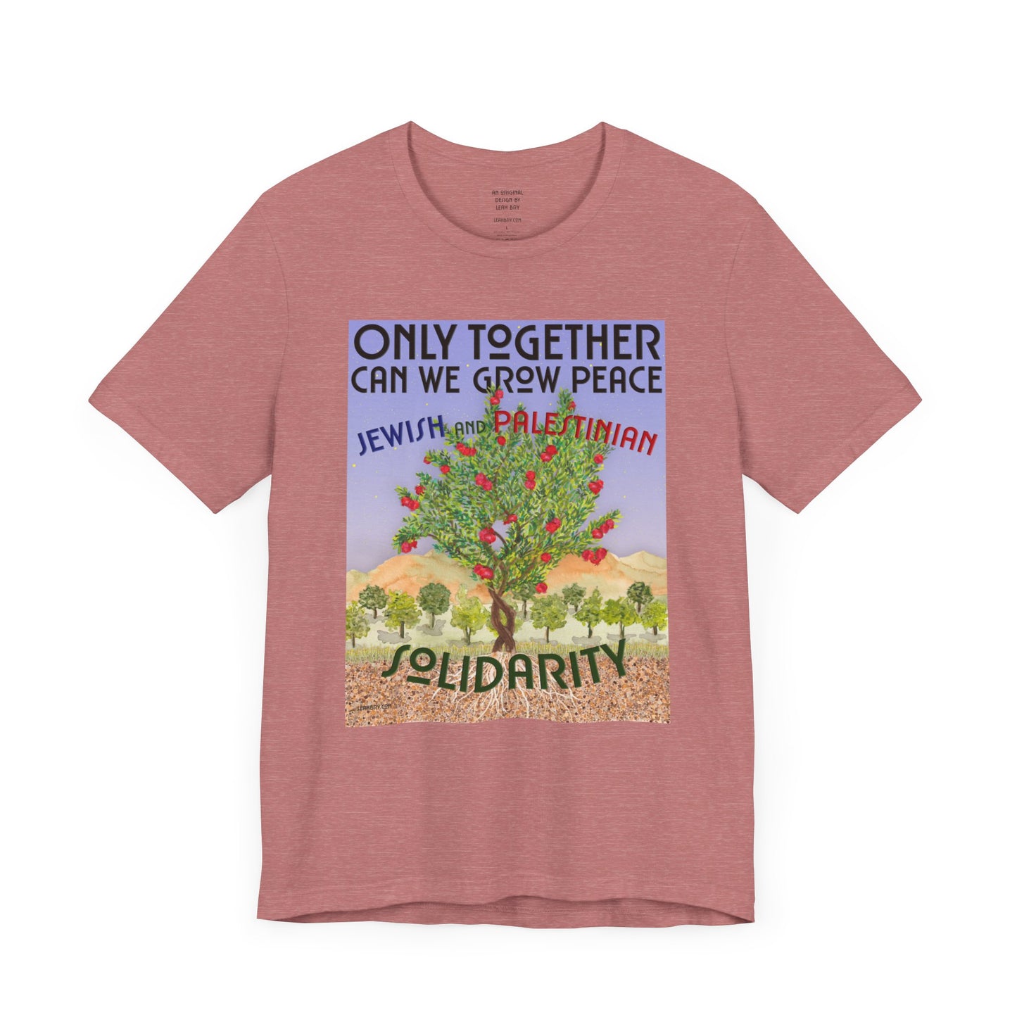 Only Together: JEWISH and PALESTINIAN solidarity t-shirt