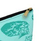 Punk Rock Pussy Turquoise Toile Accessory Pouch