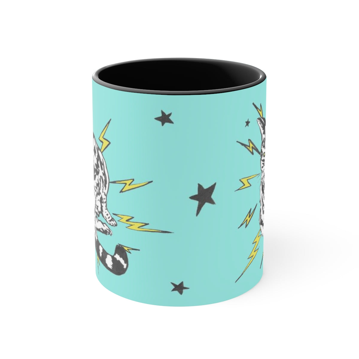 Turquoise Punk Rock Pussy Mug