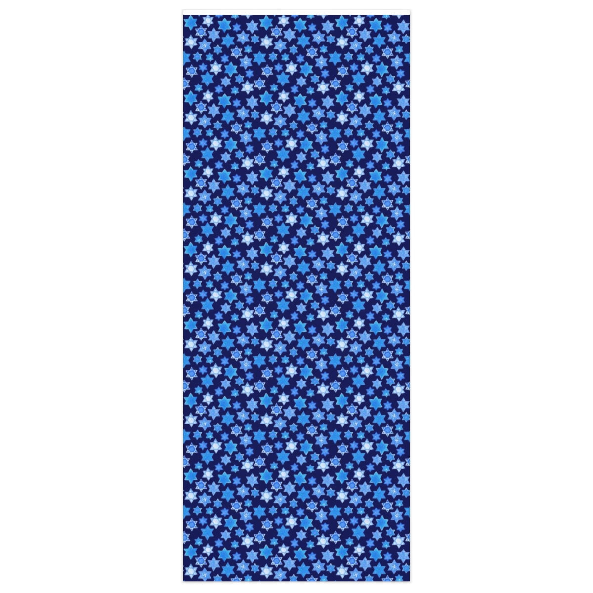 Blue on Blue Stars of David Wrapping Paper