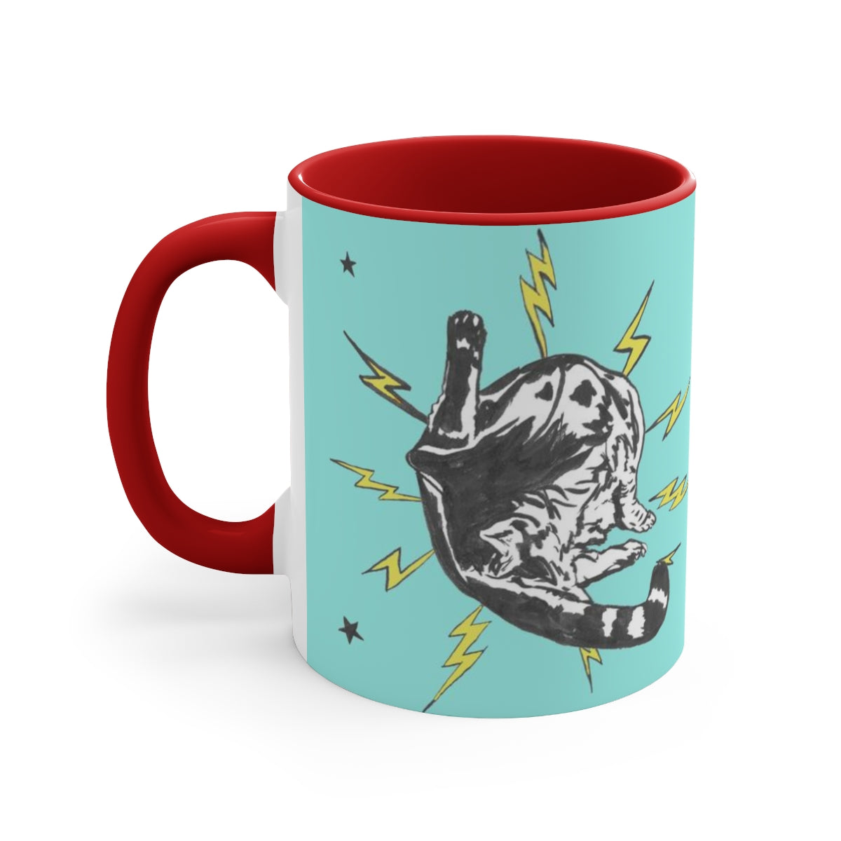 Turquoise Punk Rock Pussy Mug