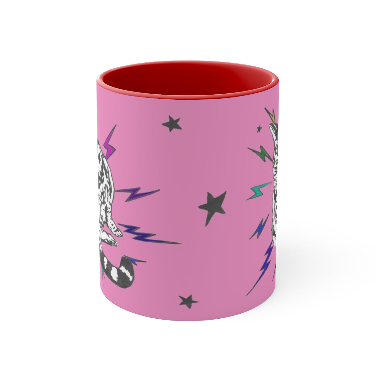 Pink Rainbow PRIDE Punk Rock Pussy Mug