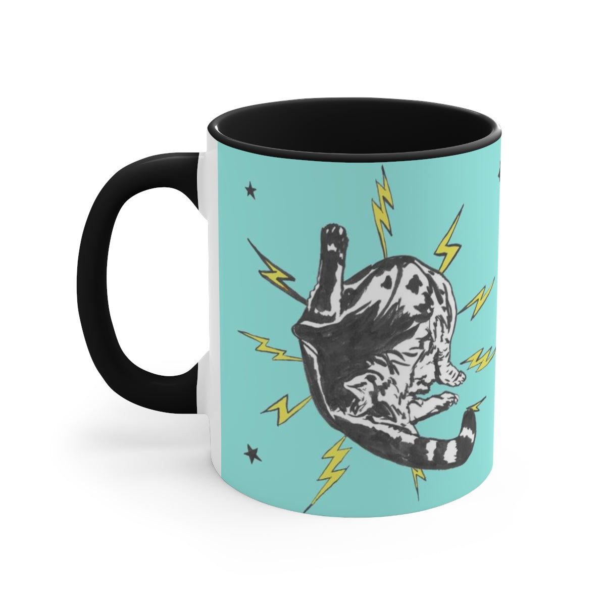 Turquoise Punk Rock Pussy Mug