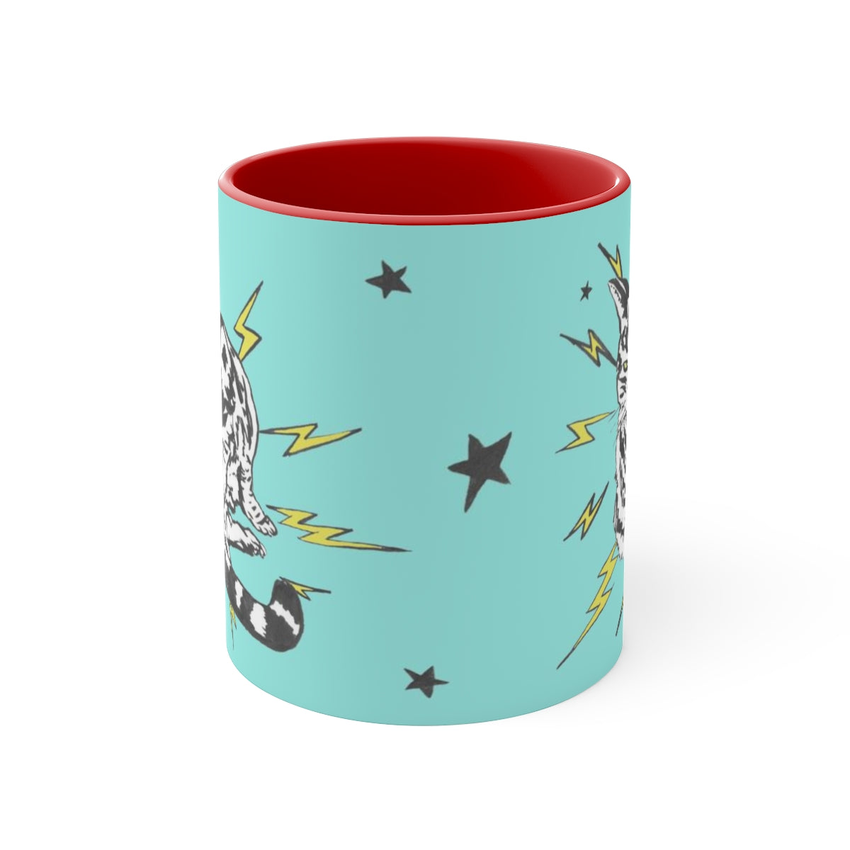 Turquoise Punk Rock Pussy Mug