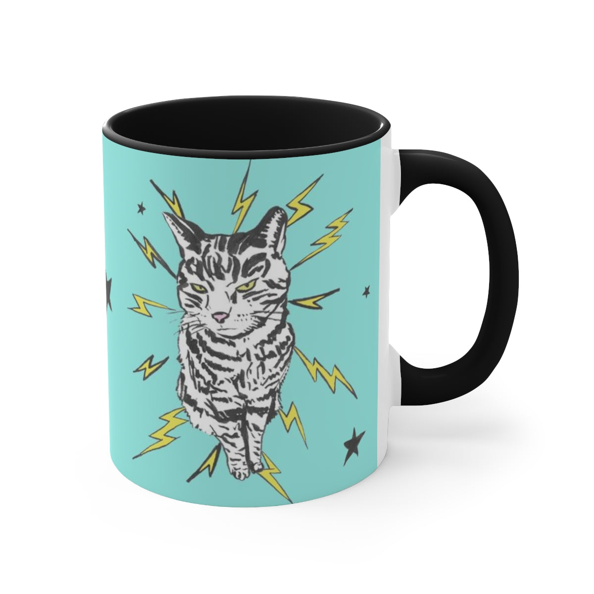 Turquoise Punk Rock Pussy Mug