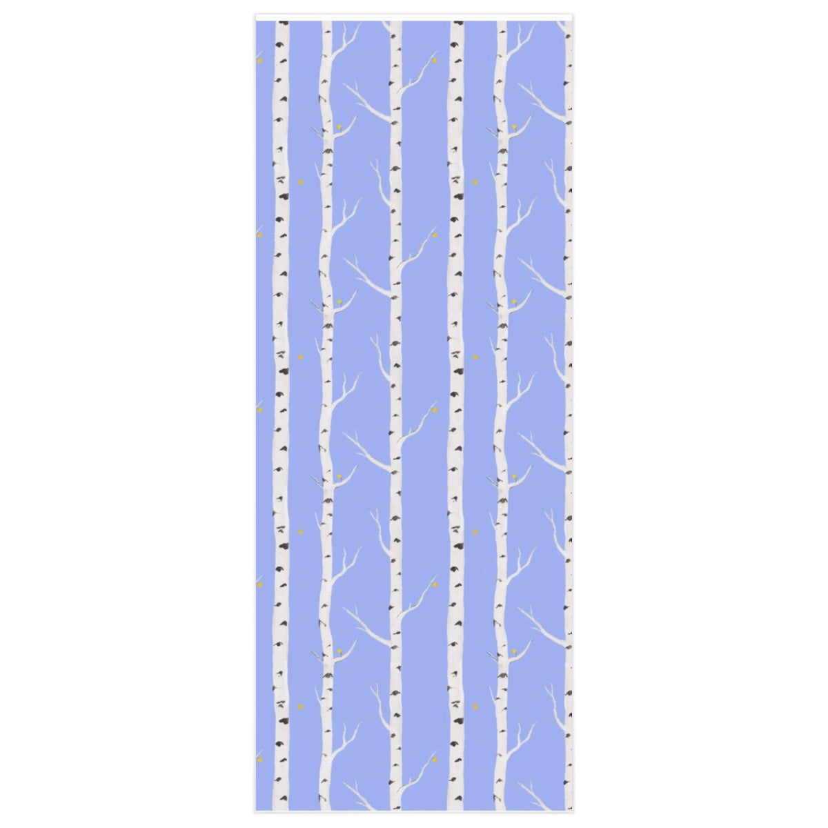 Crisp Air Wrapping Paper: Aspen Trunks Periwinkle