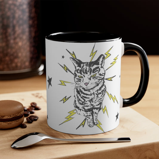 Black and White Punk Rock Pussy Mug