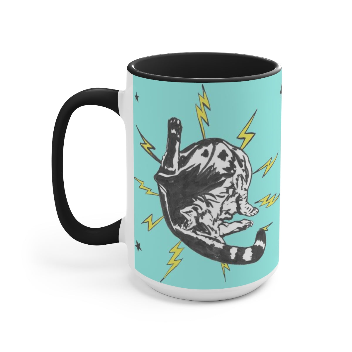 Turquoise Punk Rock Pussy Mug