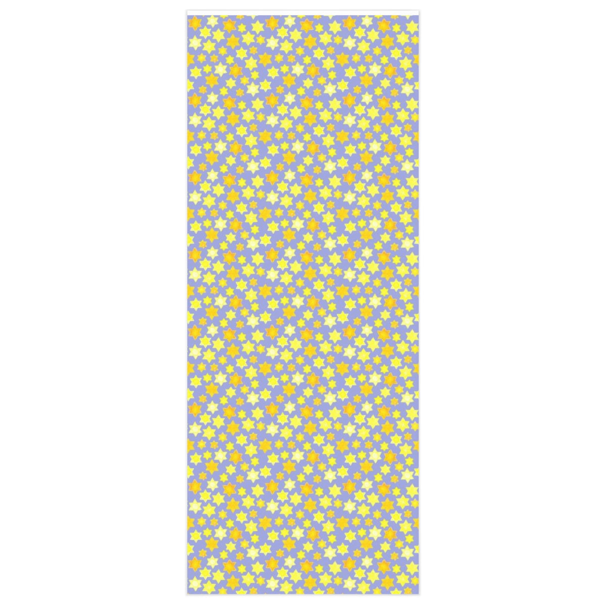 Gold on Blue Stars of David Wrapping Paper