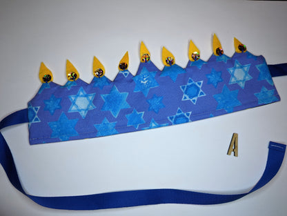 Handmade Chanukah Menorah Crowns