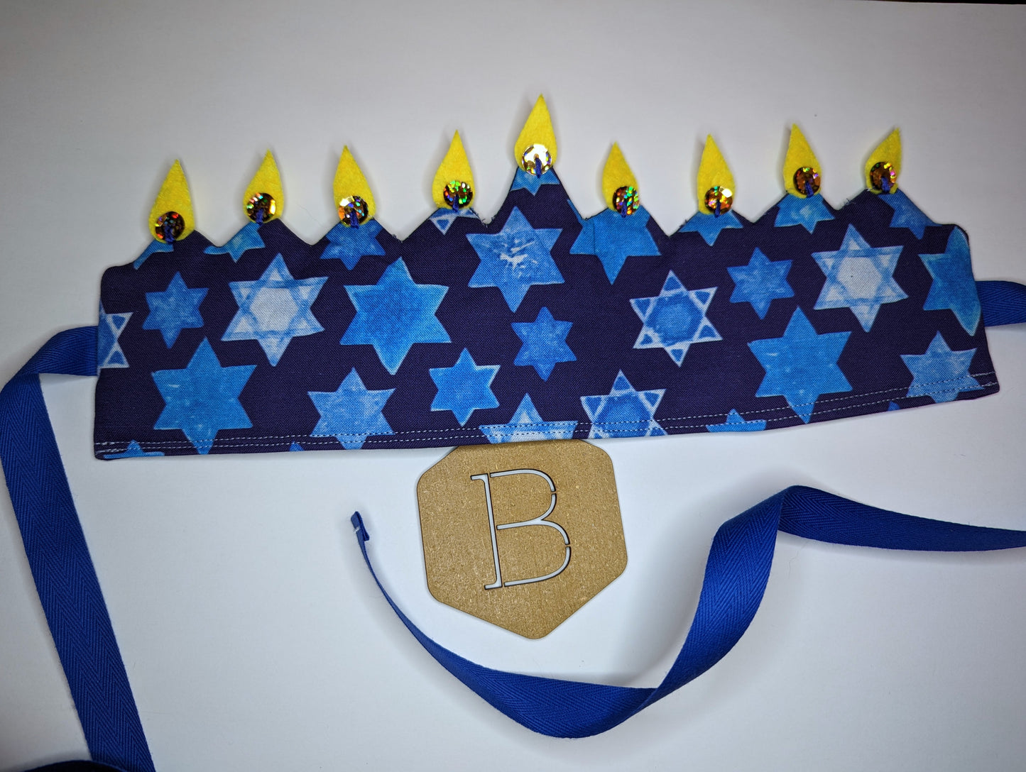 Handmade Chanukah Menorah Crowns