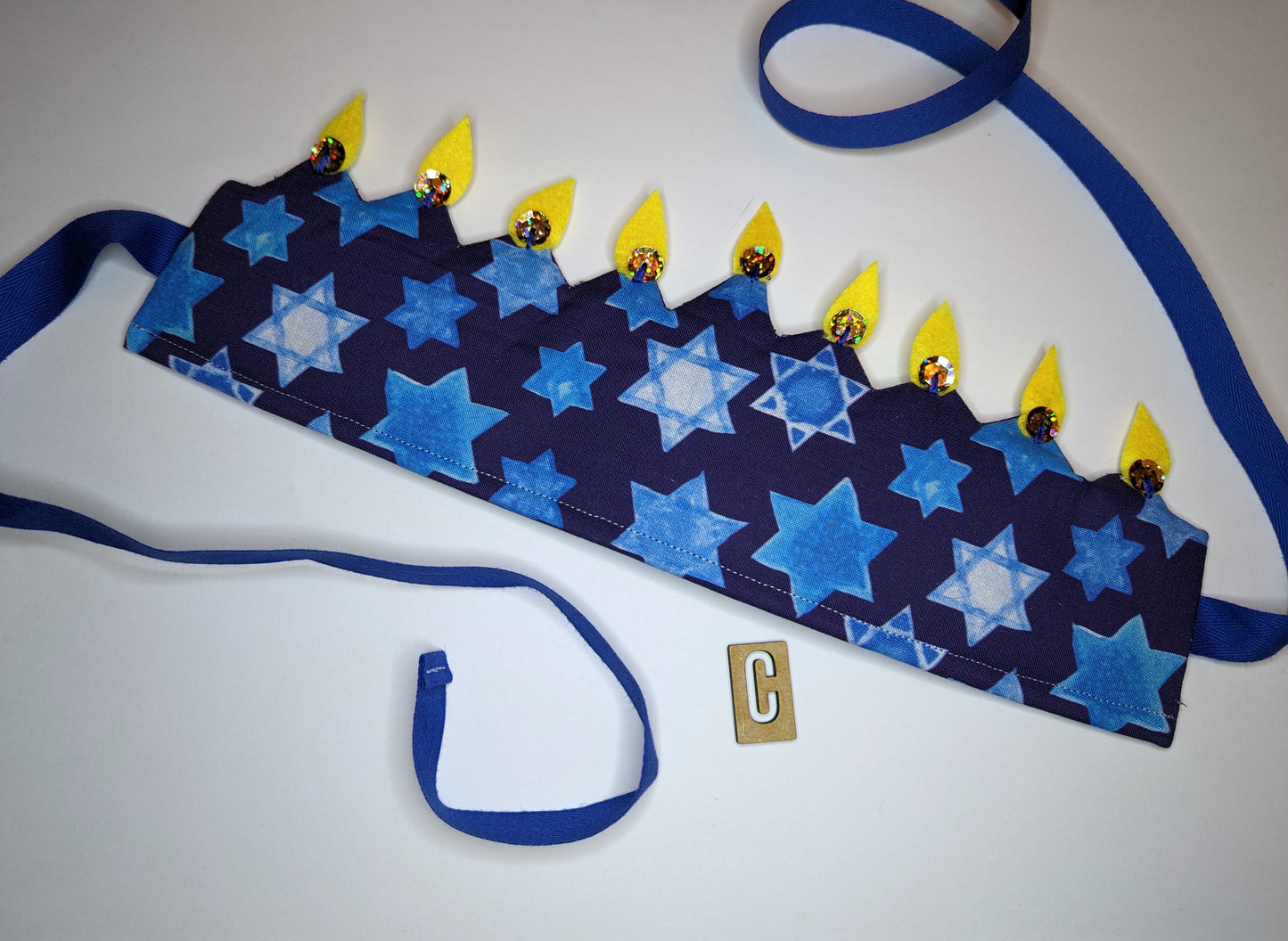 Handmade Chanukah Menorah Crowns