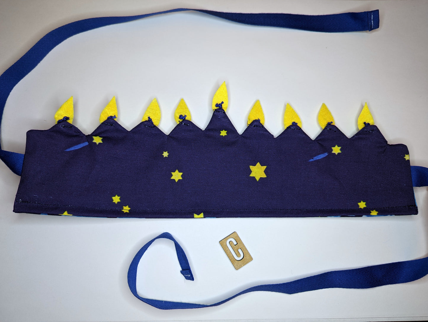 Handmade Chanukah Menorah Crowns