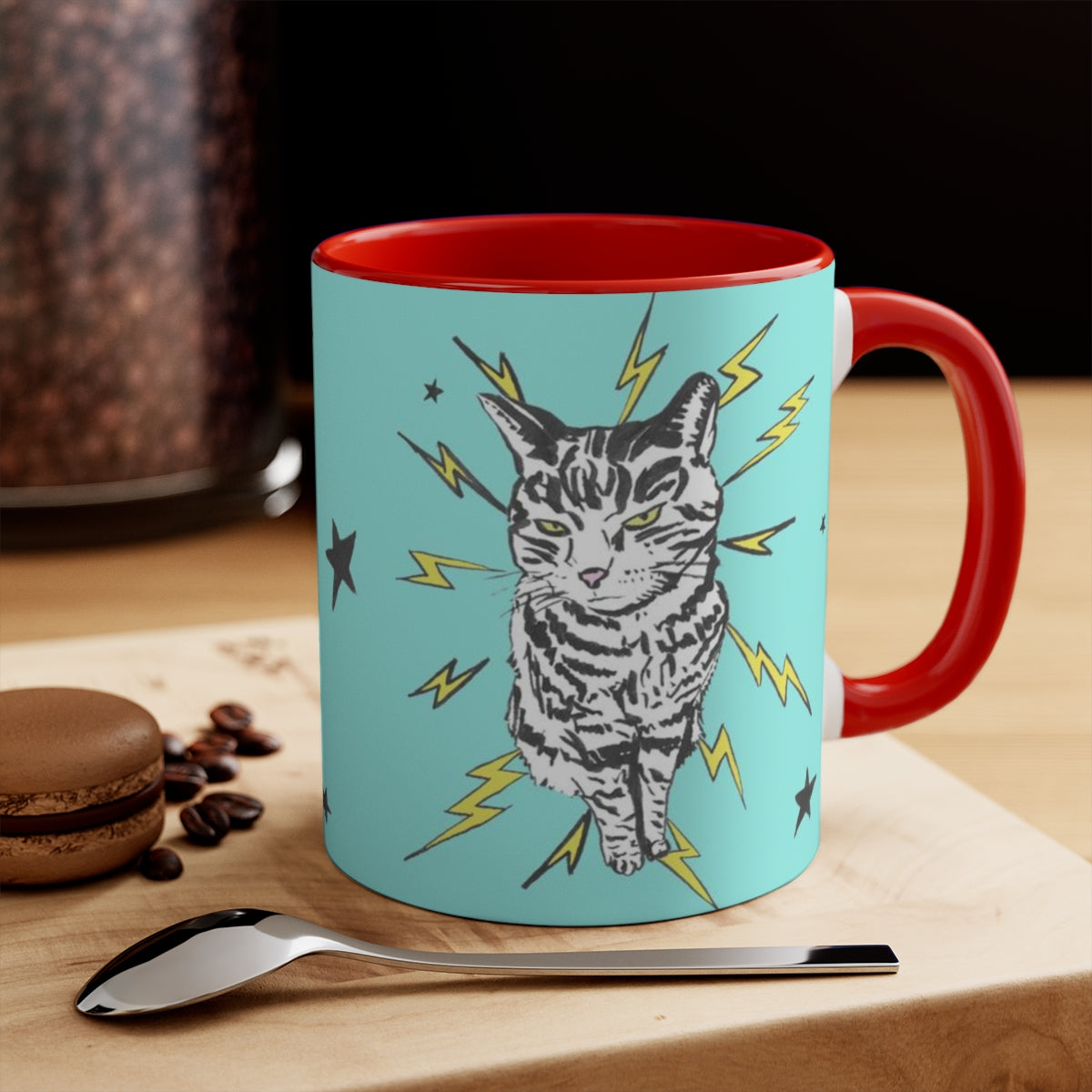 Turquoise Punk Rock Pussy Mug