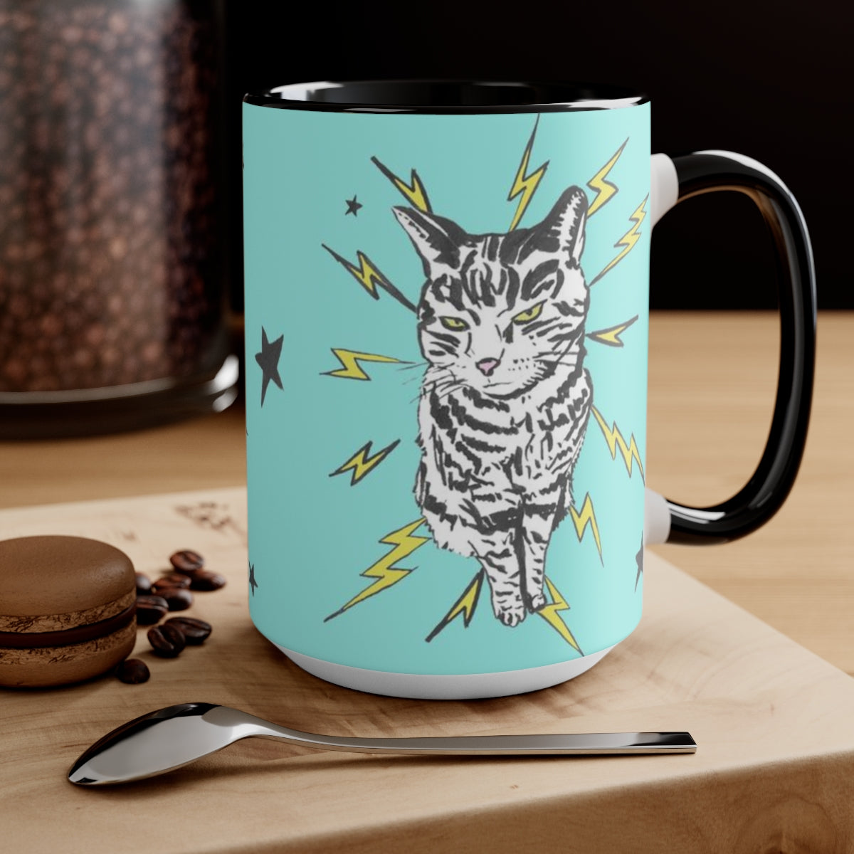 Turquoise Punk Rock Pussy Mug