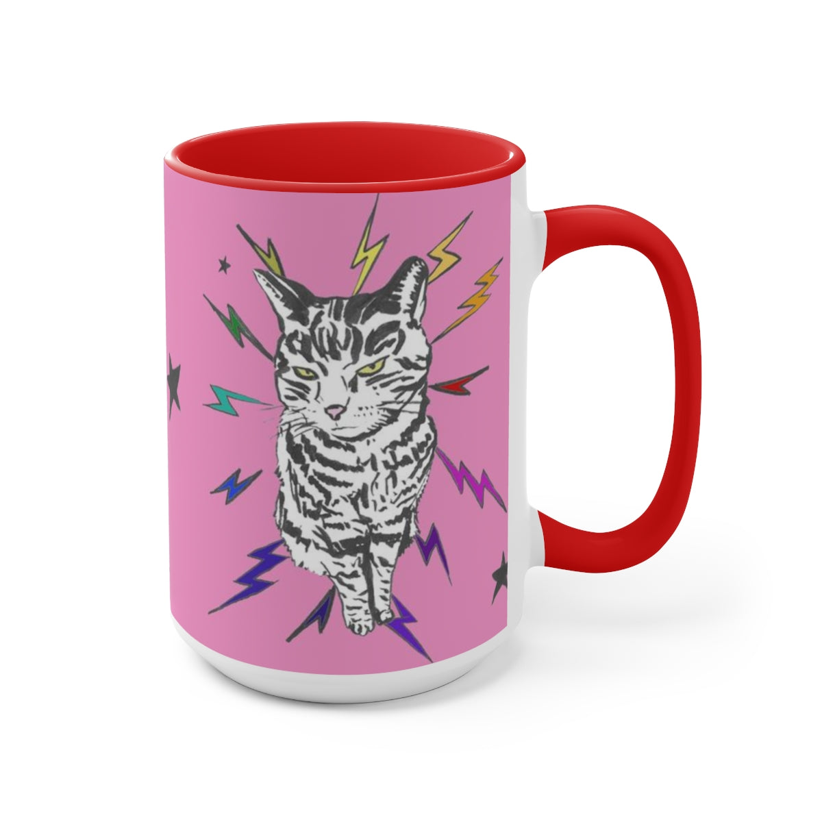 Pink Rainbow PRIDE Punk Rock Pussy Mug