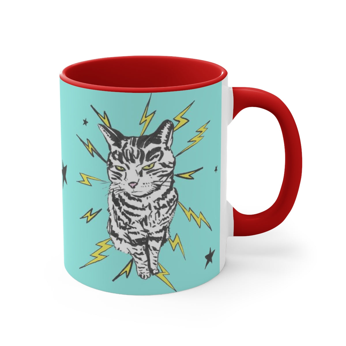 Turquoise Punk Rock Pussy Mug