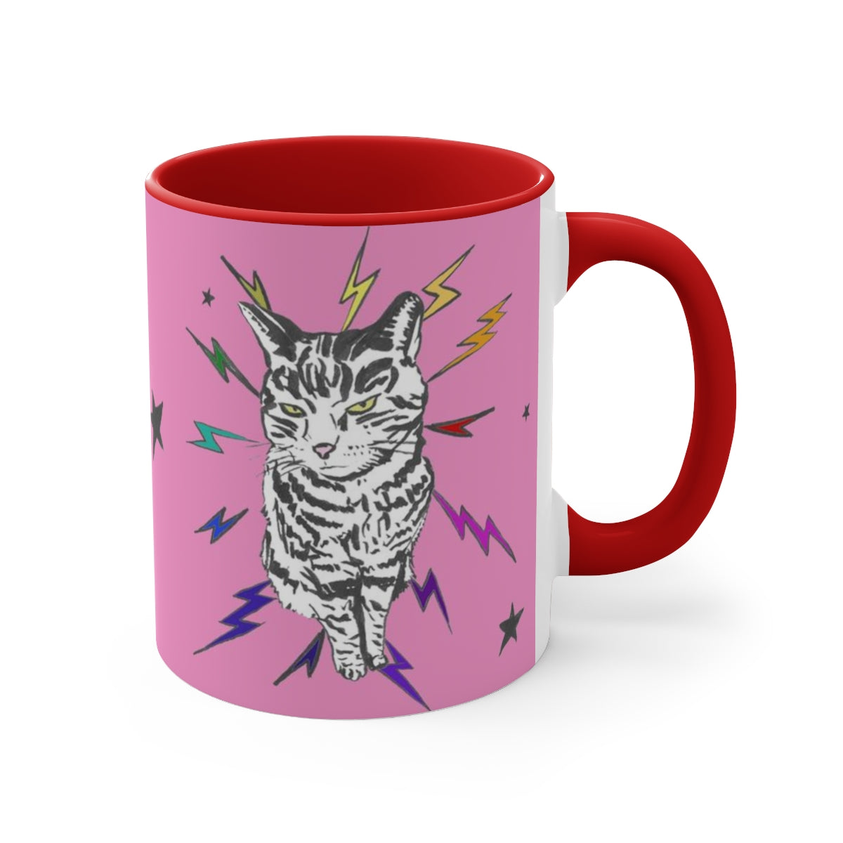 Pink Rainbow PRIDE Punk Rock Pussy Mug