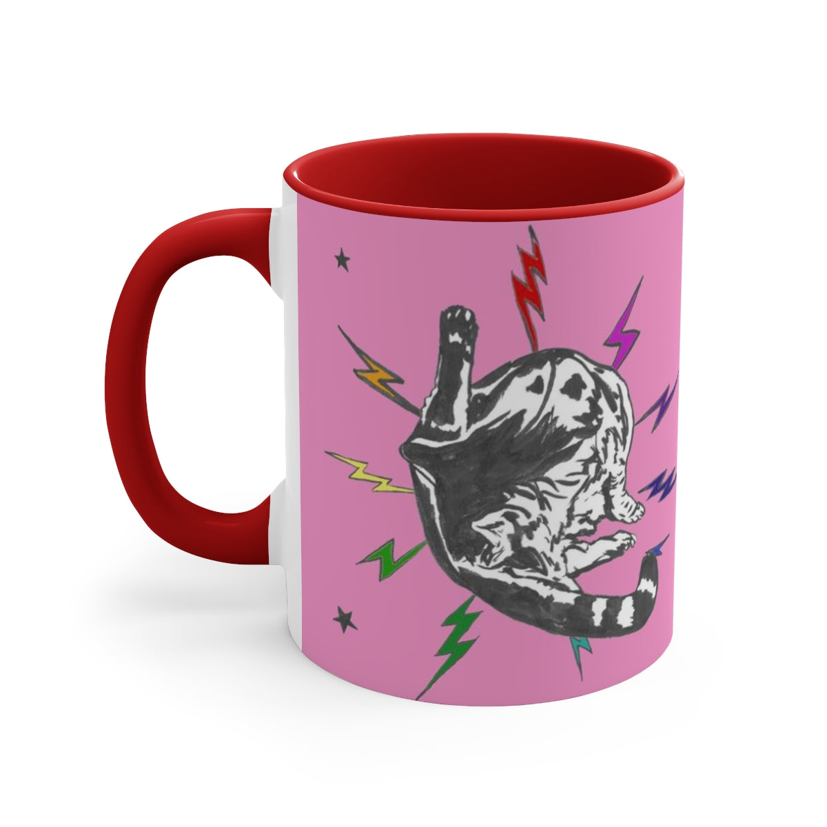 Pink Rainbow PRIDE Punk Rock Pussy Mug