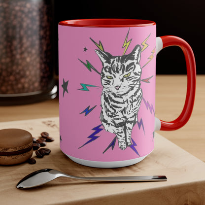 Pink Rainbow PRIDE Punk Rock Pussy Mug