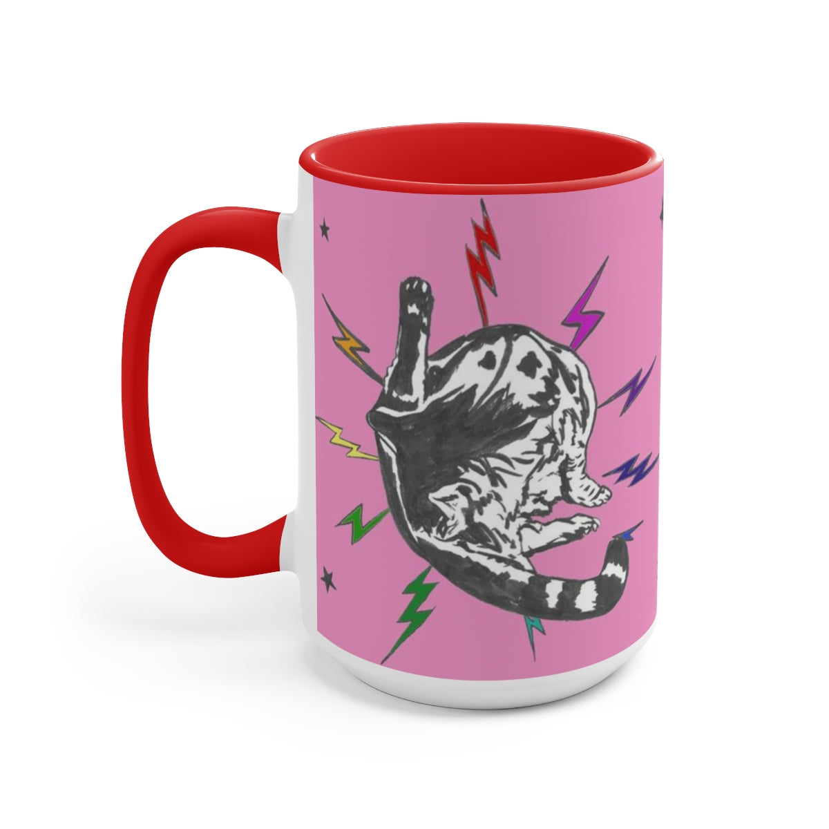 Pink Rainbow PRIDE Punk Rock Pussy Mug