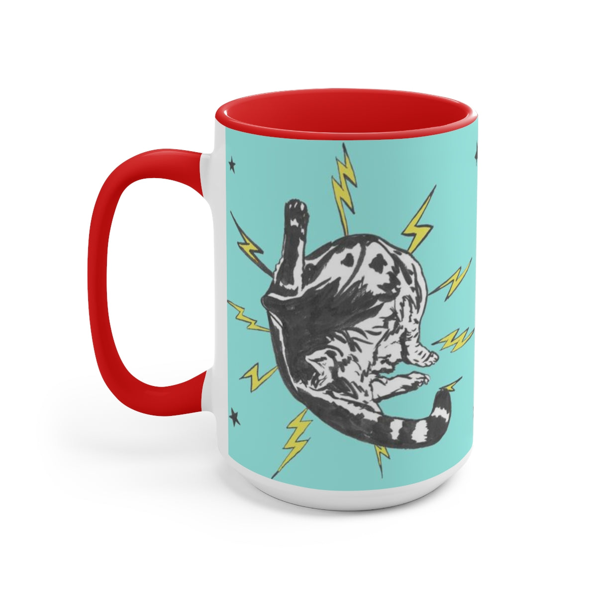 Turquoise Punk Rock Pussy Mug