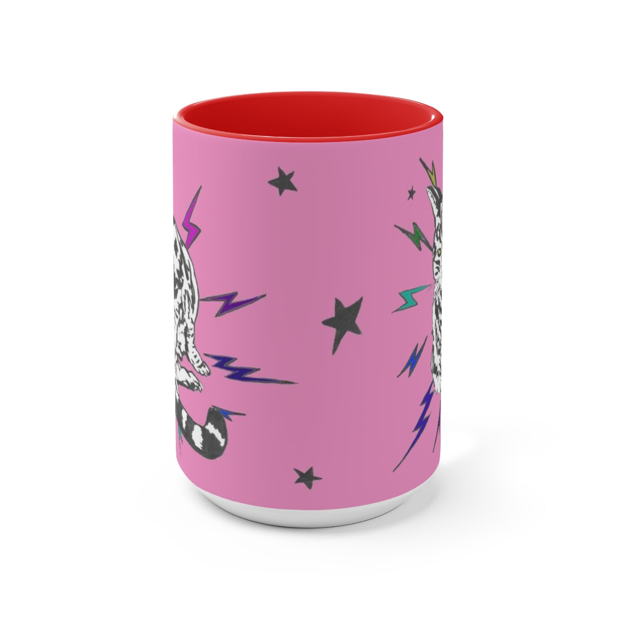 Pink Rainbow PRIDE Punk Rock Pussy Mug