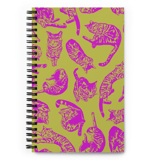 Punk Rock Pussy Toile Spiral Notebook