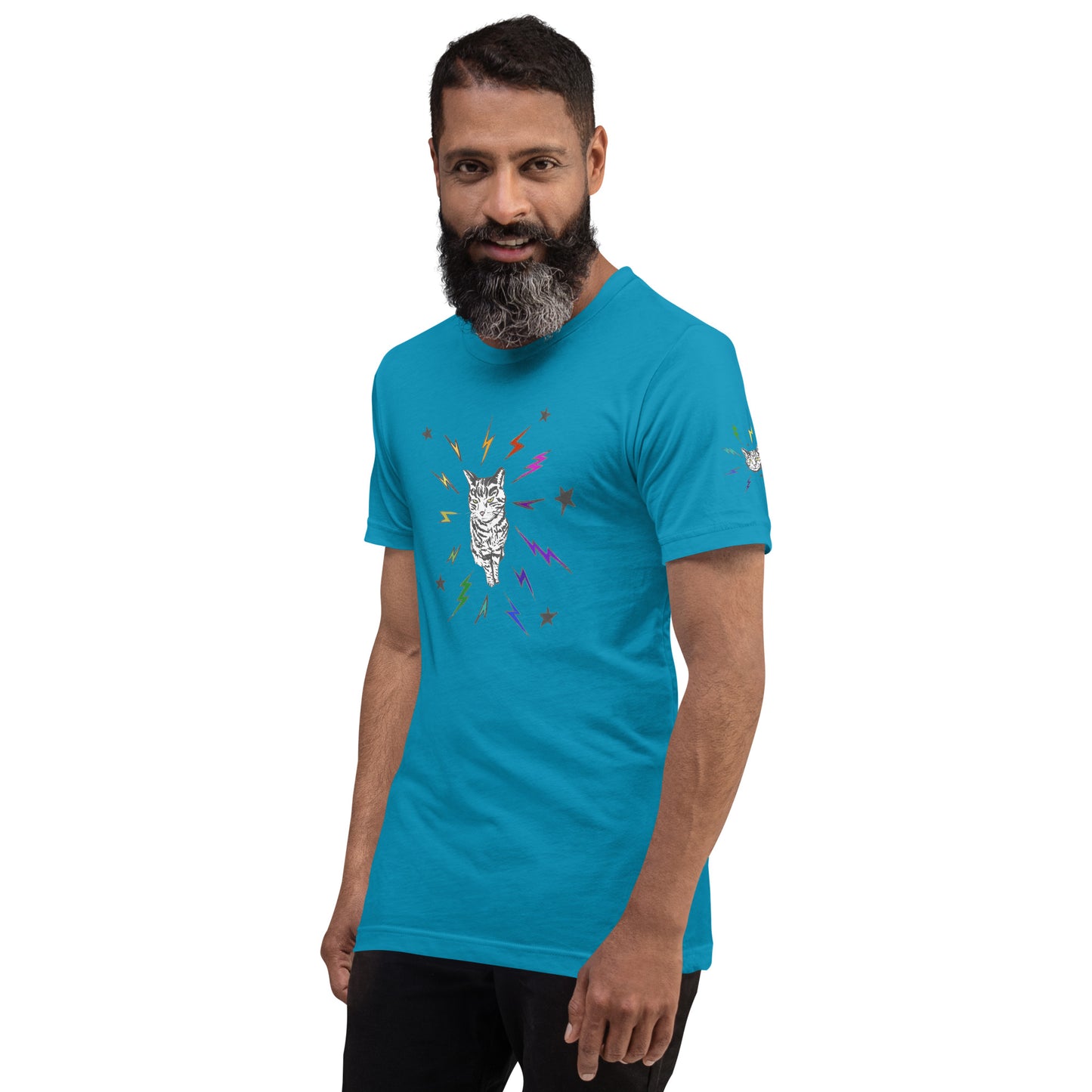 Punk Rock RAINBOW Pussy t-shirt (all gender, more linear fit)